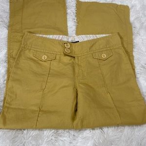 Anthropology Gold Flair Pants Size 29